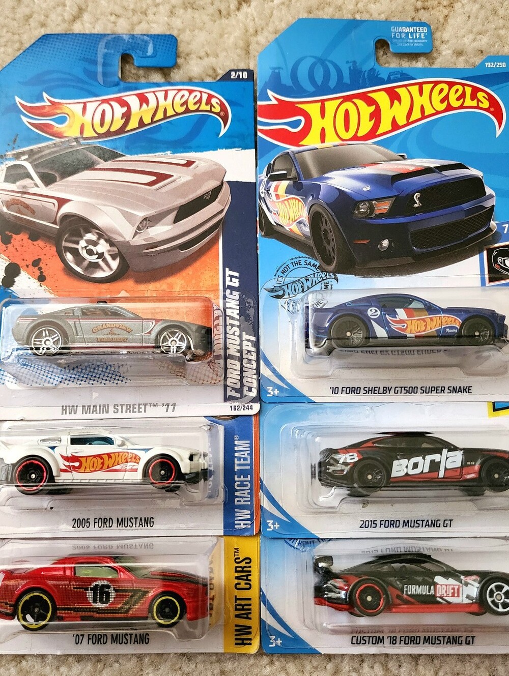 Hot Wheels Ford Mustang Lot of 6